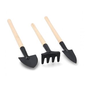 Kerti kisszersz&aacute;m 3 db-os k&eacute;szlet: lap&aacute;t, gereblye, &aacute;s&oacute; balkonszett CH