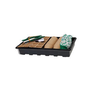 Szapor&iacute;t&oacute;l&aacute;da k&eacute;szlet 68 db-os alj+tető+&uuml;ltető k&eacute;szlet+tőzegcser&eacute;p+jelt&aacute;bla+ceruza+kesztyű  37,5x