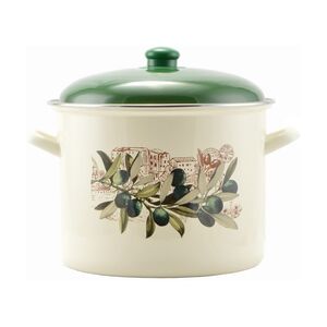 Zom&aacute;ncozott faz&eacute;k+fedő 20cm-es 5,2L-es oliva Savasan