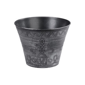 Vir&aacute;gtart&oacute;/kasp&oacute; f&eacute;mes hat&aacute;s&uacute; műa. Flower, 24,5x19,3 cm ez&uuml;st