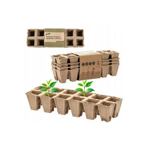 Szapor&iacute;t&oacute;l&aacute;da tőzeg, leboml&oacute; 12 lyuk&uacute; 27,5x9x5 cm 4db-os klt CH