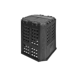 Komposztt&aacute;rol&oacute; l&aacute;da 360 L 589X589X839mm fekete P (ST 255072)