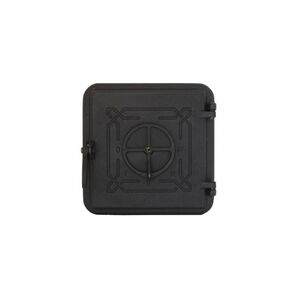 Cser&eacute;pk&aacute;lyha t&uuml;zelőajt&oacute; zom&aacute;ncozott fekete