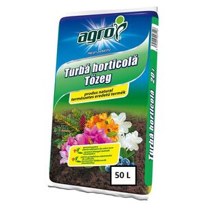 Tőzeg k&ouml;zepes szemcs&eacute;jű Agro 50 liter ACs (51/raklap)