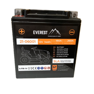 AKKUMULÁTOR ZSELÉS 12V - 14Ah balos