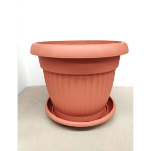 Prosperplast Terra kerek vir&aacute;gcser&eacute;p al&aacute;t&eacute;ttel, terrakotta, 30 cm