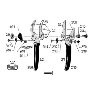 Szegecs FELCO 2 - 10 db/csomag