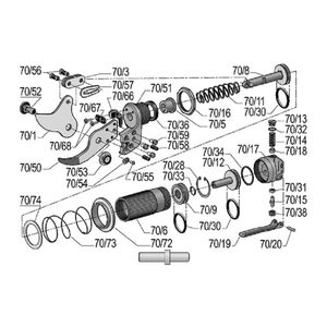Dugatty&uacute; szelep dugatty&uacute; pneumatic FELCO 70,73,74,79