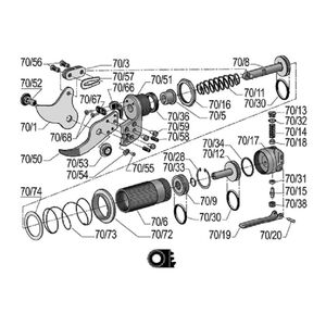 Anya fogazott anya r&ouml;gz&iacute;tő pneumatic FELCO 70,73,74,79