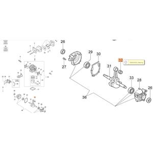 Tűg&ouml;rgős csap&aacute;gy hajt&oacute;karba 947,952,GS520