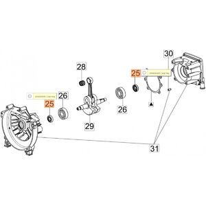 Szimmering (főtengely) 12.5x20x5.5  730,735,740,BC380,420,430