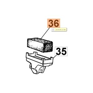 L&eacute;gszűrő levegőszűrő bet&eacute;t szivacs 938, 941