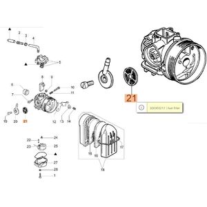 &Uuml;zemanyagszűrő AM 150, AM 180, AM 190, MTL 50, SA 18, MB 80, MB 800