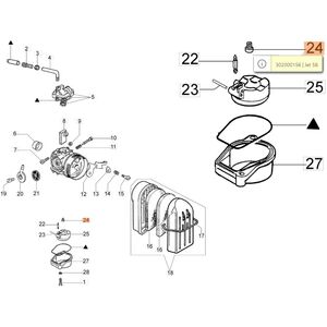 Főf&uacute;v&oacute;ka AM 190, C 19/20, MB 80, MB 800,  SA 18,  - 58-as -
