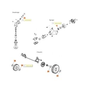 Csap&aacute;gy főtengely - 6001, 2RS, C3 - 12x28x8