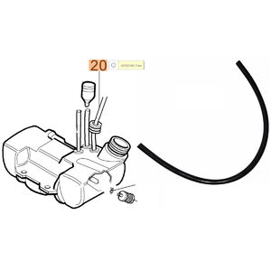 Benzincső 755, BC 550, HT 27 - 4100415