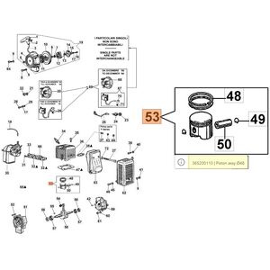 Dugatty&uacute; komplett 48 mm - AM 180, AM 190, MB 80, MB 800
