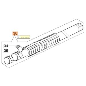 Permetező g&eacute;gecső AM 150, AM 180, AM 190, MB 80, MB 800