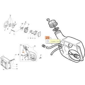 Benzincső fekete Sparta 25 TR, Sparta 26 - 26S - 26 TR