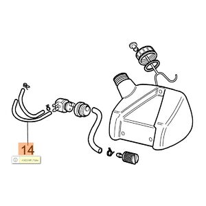 Benzincső &aacute;tl&aacute;tsz&oacute; Sparta 25,250 - 11 cm 3.5 mm belső, 5 mm k&uuml;lső(visszafoly&oacute;)