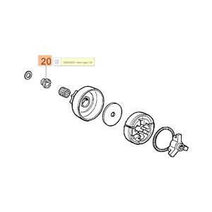 Olajszivatty&uacute; meghajt&oacute; csiga, olajcsiga 936,937,940,941,GS370,GS410C,136,137,140,141C