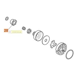 Olajszivatty&uacute; meghajt&oacute; csiga, olajcsiga 947,952,GS520