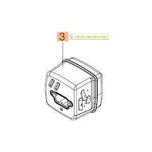 Kipufog&oacute; GS 520 - 50080143  (KAT.EURO 2)