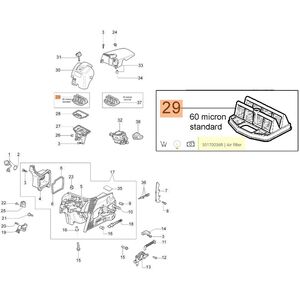 L&eacute;gszűrő levegőszűrő bet&eacute;t 937,941C,941CX,GS370,GS410 - CX