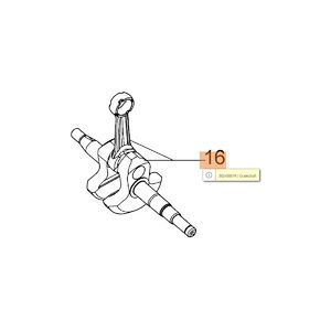 Főtengely hajt&oacute;karral EZT: 50240220 - GS 350, GS 350 C