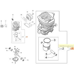 Henger komplett 40 mm - GS 350, 350 C