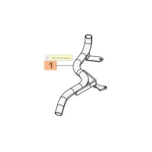 Kipufog&oacute; cső hosszabb&iacute;t&oacute; HC 265 XP, HC 280 XP