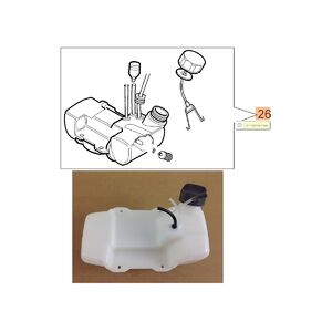 &Uuml;zemanyag tank komplett 746,753,755 - 61110267