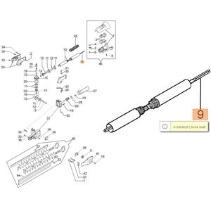 Meghajt&oacute; tengely Multi Mate hossz&uacute; s&ouml;v&eacute;nyny&iacute;r&oacute; 1070 mm