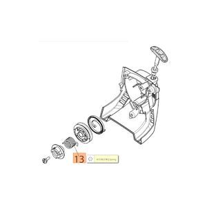 Rug&oacute; r&aacute;seg&iacute;tő rug&oacute; az ind&iacute;t&oacute;ban BC 240