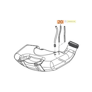 Benzincső BC 400, BC 530, 550