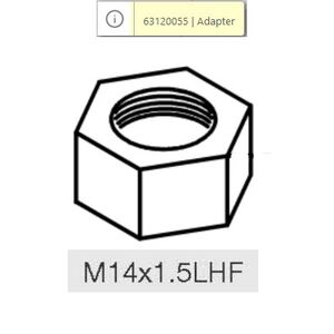Anya M14 x 1.5 LHF Load&Go 130mm - 63129002+63129008+63129015