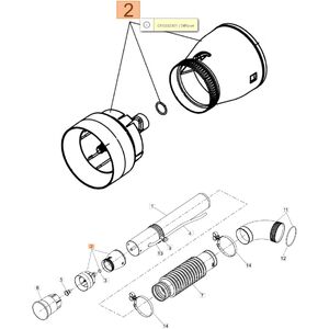 Szűk&iacute;tő / diffusor szett + O-gyűrű - 2db-os MB 90, MB 900