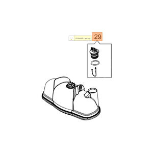 Tanksapka komplett MB 90 - EGYENES TANK !!!