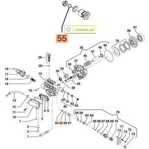 Szelepgoly&oacute;  PW 120C-121C-136C-140-145C-150C-155-160-170C-175C-250HC