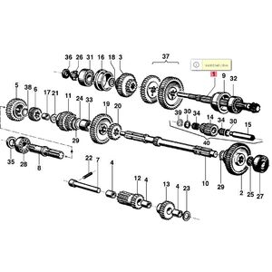 Meghajt&oacute; tengely fogaskerekes NIBBI G719