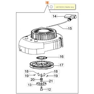 Ind&iacute;t&oacute; szerkezet komplett K 500, K 600, K 650 motor