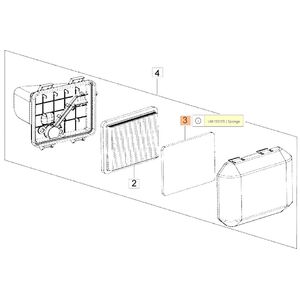 Előszűrő l&eacute;gszűrőh&ouml;z K 40,500,600, 650, 700, 800 R&Eacute;GI motorok