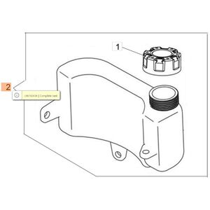 &Uuml;zemanyag tank K 500- 600-650 Emak motorhoz,  oldals&oacute; cs&ouml;ves, &Uacute;J