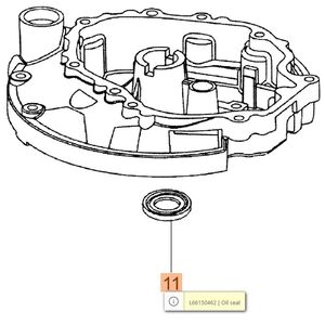Szimmering főtengely als&oacute; K 40-50-500-600-605-650-700-800-805 motorokhoz