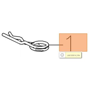 Kapa csapszeg r&ouml;gz&iacute;tő csap, stift  MH 197 RK-RKS, MH 198 RK-RKS