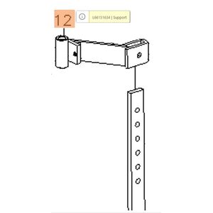 Csoroszlya tart&oacute; MH 198 RKS (K 800 HC) 