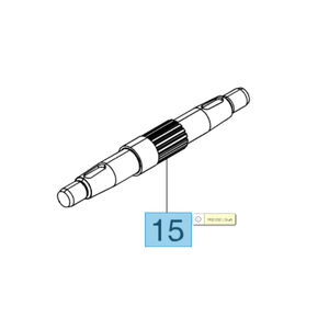 Tengely kihajt&oacute; tengely BT 413