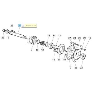 Tengely kihajt&oacute; tengely hajt&oacute;műn&eacute;l - k&eacute;t oldal egyforma - CR 270, 340, 