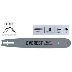 Everest vezetőlap 15" 38 cm .325 1,3 mm 64 szem