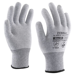 Karbonszálas poliészter ESD kesztyű mártás nélkül > Méret: 09